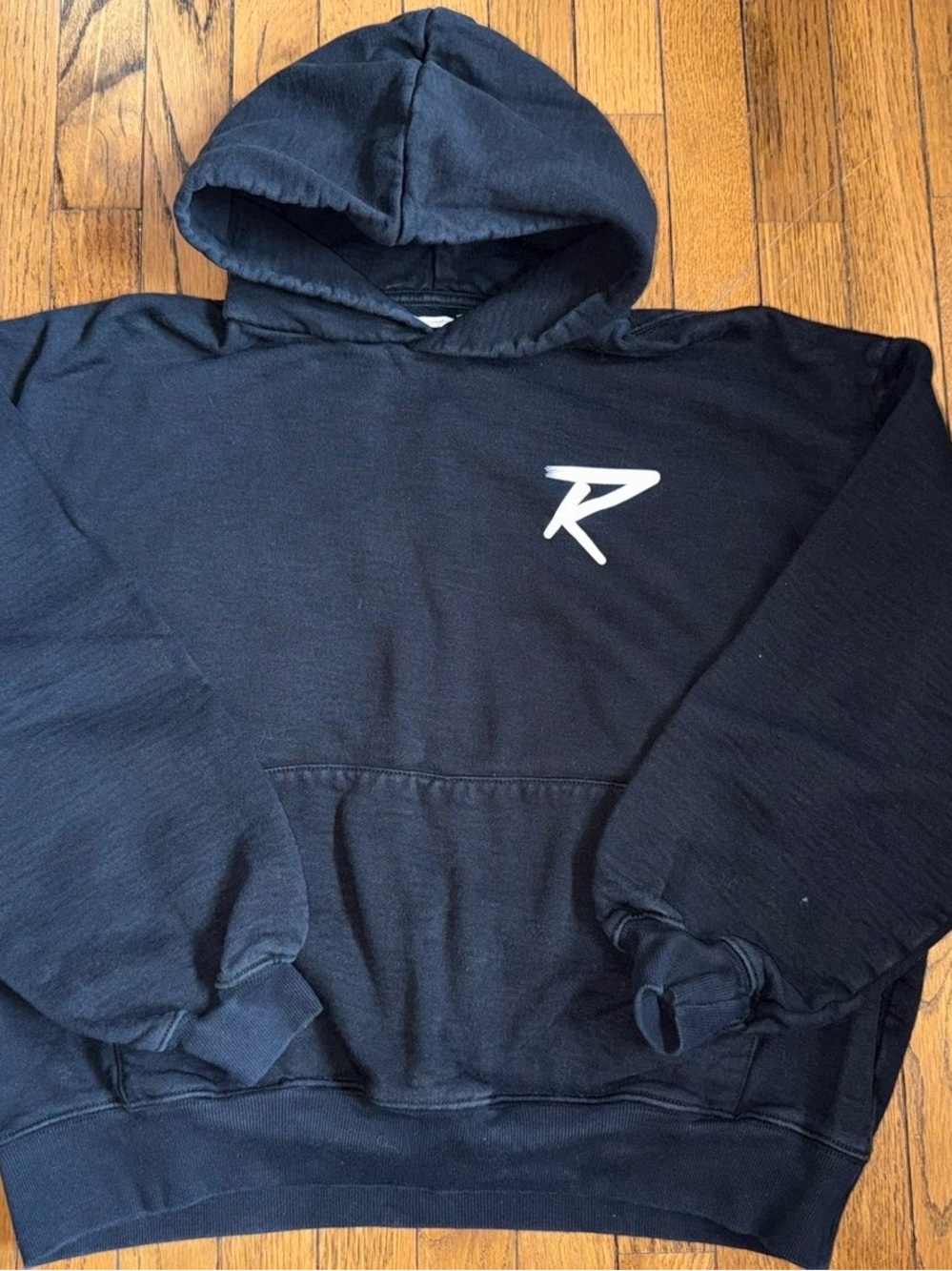 Men's Navy Hoodie with White 'R' Logo